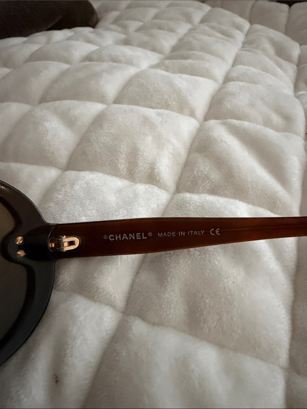CHANEL Oversized Shield Sunglasses in Dark Brown and Olive - Picture 3 of 13